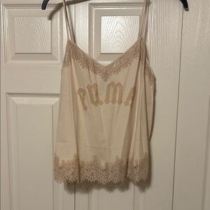 fenty x Puma Tan Lace Camisole Top